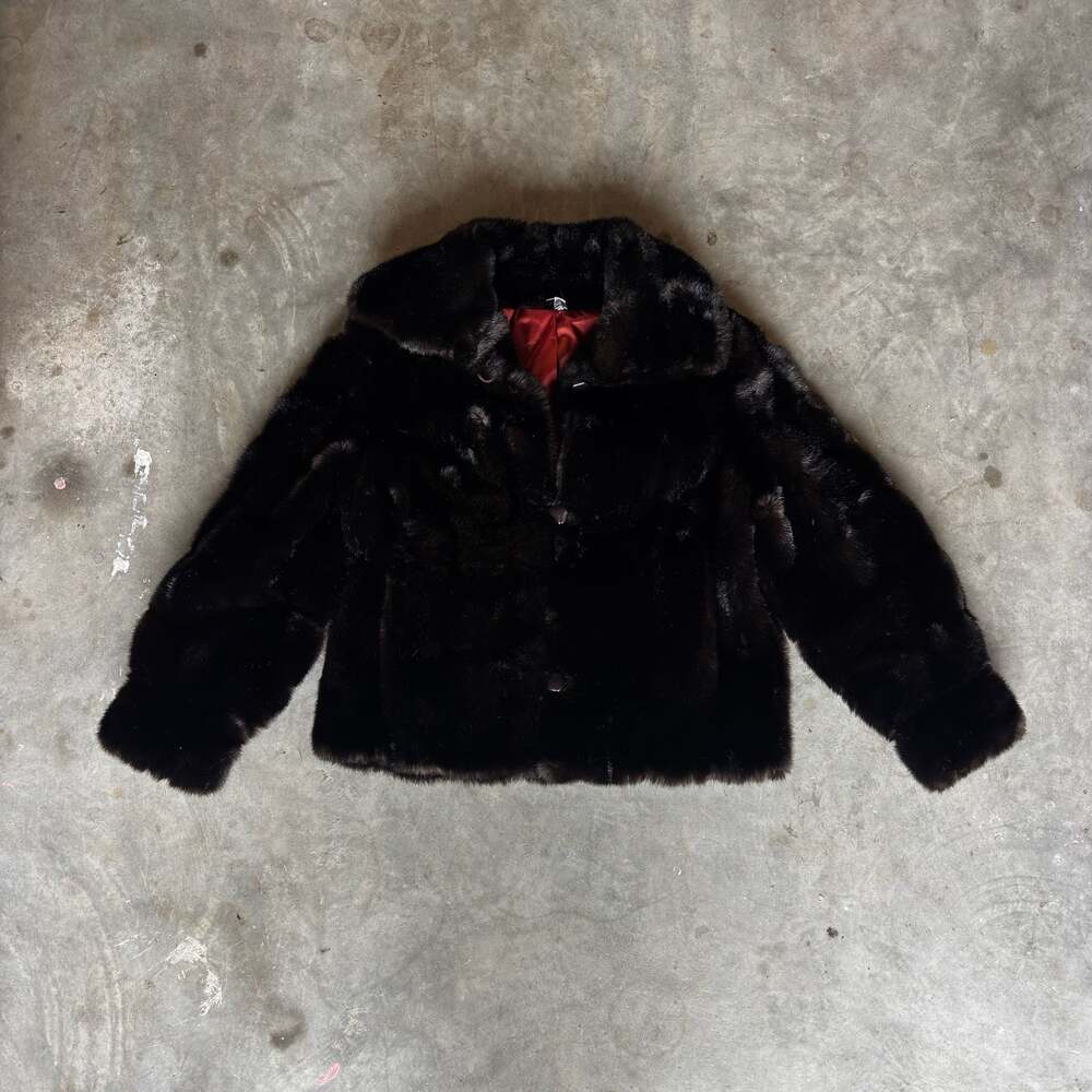 Vintage 70s Country Pacer Tissavel Faux Fur Coat